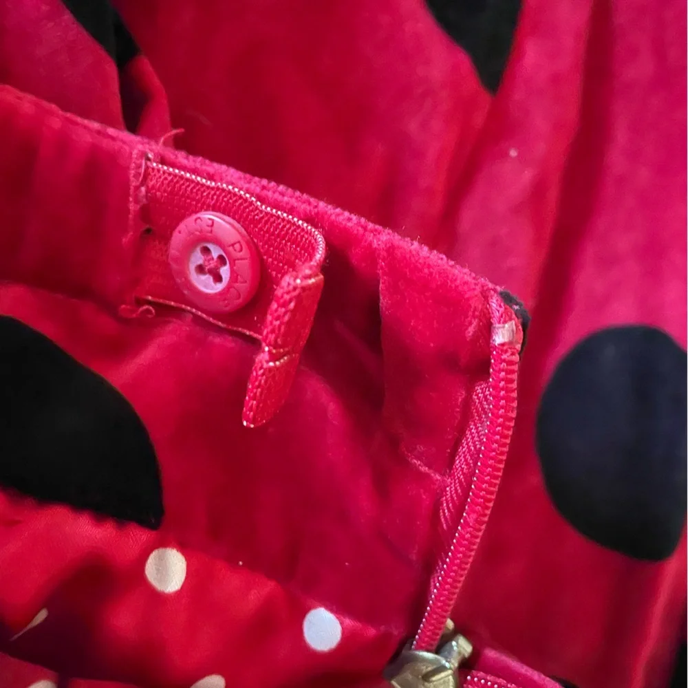 Disney Minnie Mouse hat and mitten set polkadot skirt size 4 NWT
